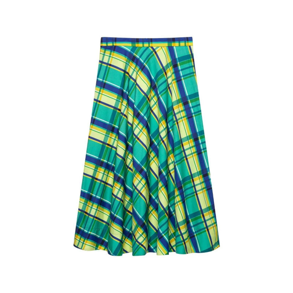 ZARA New Summer Casual Versatile Plaid Skirt